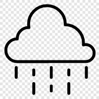 thunderstorm, rain, clouds, raindrop icon svg