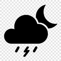 thunderstorm, storm, lightning, rain icon svg