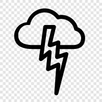 Thunderstorm, Storm, Weather, Climate icon svg