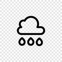 thunderstorms, storms, precipitation, wet icon svg