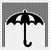 thunderstorms, rainbows, umbrellas, rainfall icon svg