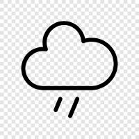 thunderstorms, rainfall, wet, dark icon svg