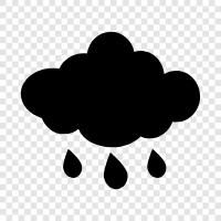 thunderstorms, forecast, rainfall, thunder icon svg