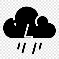 thunderstorms, precipitation, weather, drops icon svg