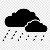 thunderstorms, rainfall, wet, weather icon svg