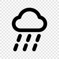 thunderstorms, weather, precipitation, drops icon svg