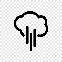 thunderstorms, rainbows, lightening, raindrop icon svg