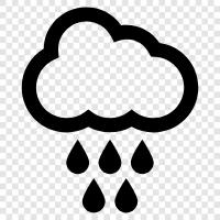 thunderstorms, heavy rainfall, thunder, rainbows icon svg