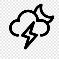 Thunderstorms, Weather, Tornadoes, severe weather icon svg