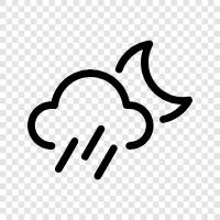 thunderstorms, rainbows, umbrellas, precipitation icon svg