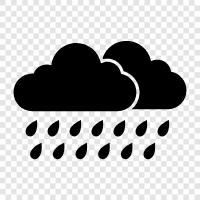 thunderstorms, flash flooding, heavy rain icon svg