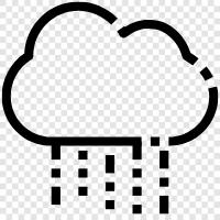 thunderstorms, precipitation, clouds, wet icon svg