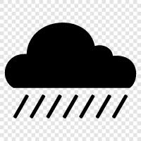 thunderstorms, rainfall, storm, drops icon svg