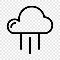 thunderstorms, weather, precipitation, drops icon svg