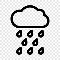 thunderstorms, hurricanes, rainfall, drops icon svg