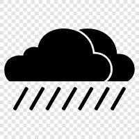 thunderstorms, precipitation, rainfall, thunder icon svg