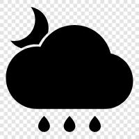 thunderstorms, cloudy, wet, humid icon svg
