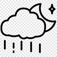 thunderstorms, precipitation, storm, gloomy icon svg