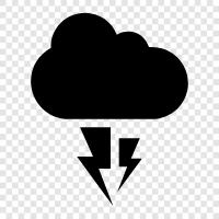 thunderstorms, lightning, storm, meteorology icon svg