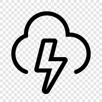 thunderstorms, rain, weather, forecast icon svg