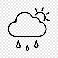 thunderstorms, rainfall, wet, storm icon svg