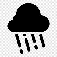 thunderstorms, rainbows, showers, umbrellas icon svg