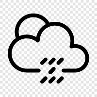 thunderstorms, precipitation, weather, rainfall icon svg