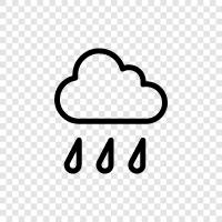 thunderstorms, umbrella, wet, humid icon svg