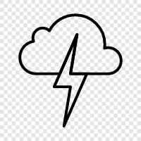 thunderstorms, rain, thunder, storm icon svg