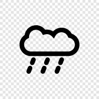 thunderstorms, raindrop, droplet, precipitation icon svg