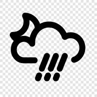 thunderstorms, lightning, rain, thunder icon svg