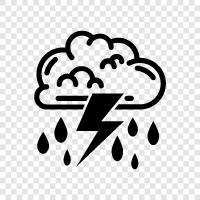 thunderstorms, weather, rainfall, summer icon svg