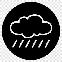 thunderstorms, rainfall, precipitation, Seattle icon svg