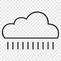 thunderstorms, showers, thunder, rainbows icon svg