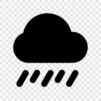 thunderstorms, stormy, wet, precipitation icon svg