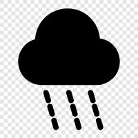 thunderstorms, rainbows, clouds, rainfall icon svg