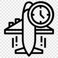 time, time zone, jet lag, time difference icon svg