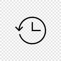 time ago, past, ancient, bygone icon svg