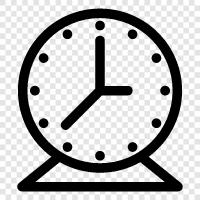 time, alarm, digital, analog icon svg