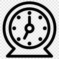 time, digital, analog, alarm icon svg