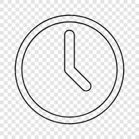 time, watch, timepiece, clockface icon svg