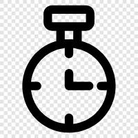 Zeit, Timer, Zeitraffer, Stoppuhr symbol