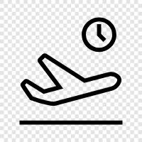 Time Change, Flight Time, Departure Time icon svg