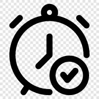 time check, clock list, time management, time tracking icon svg