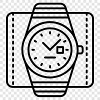 time, timepiece, watch band, watch face icon svg