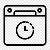 time, deadline, time limit, imposed icon svg