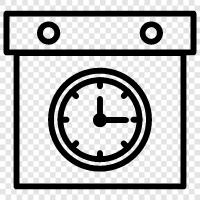 time, digital, analog, timers icon svg