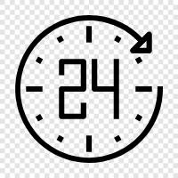 time, clock, time zone, time management icon svg