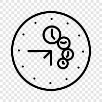 time, timer, alarm, digital icon svg