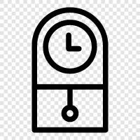 time, date, alarm, digital icon svg